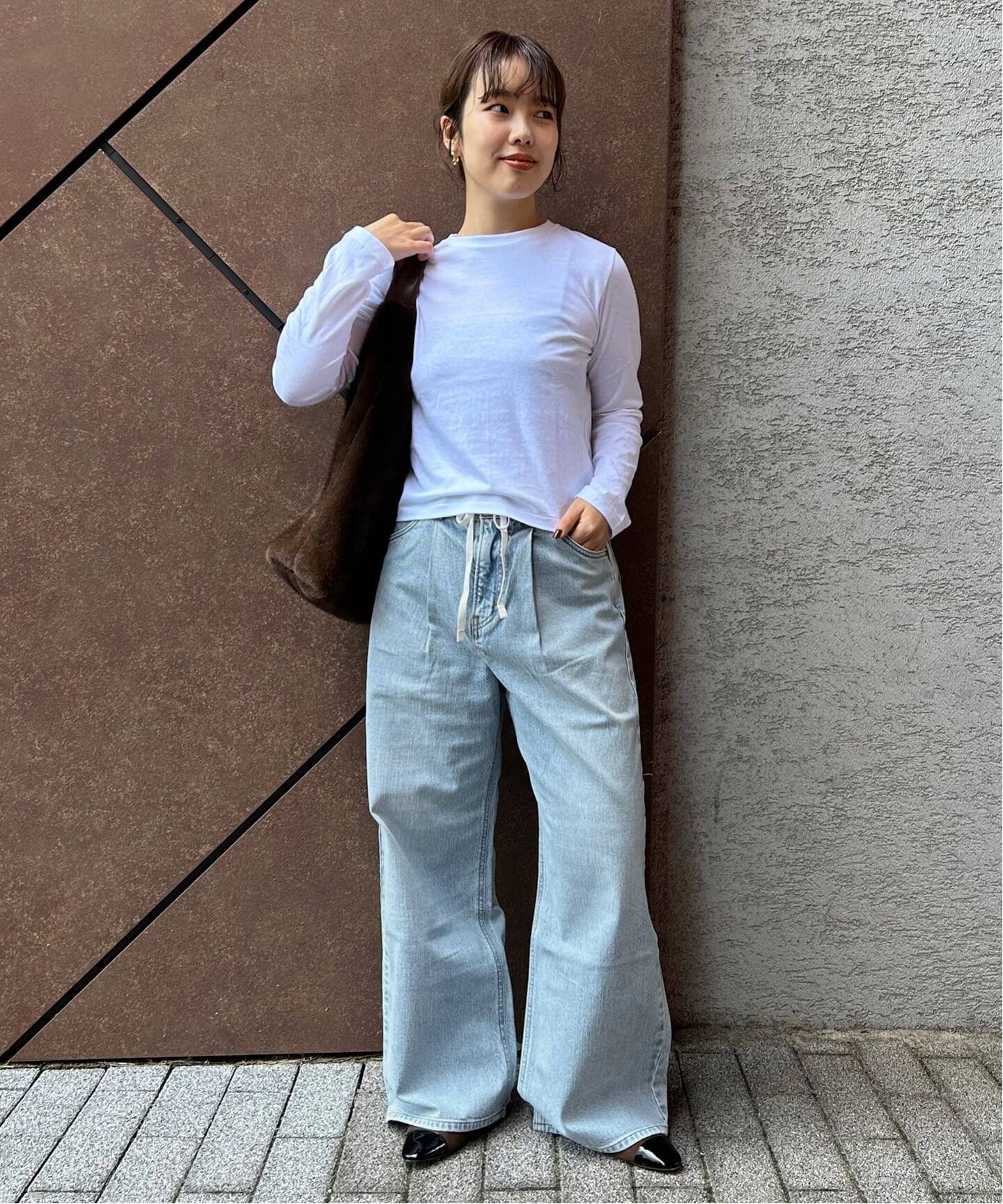 スローブイエナ　LeeデニムBOY’S CUT DENIM 新品 SLOBE IENA - スローブイエナ 別注 Lee Boys cut Denim ブラック