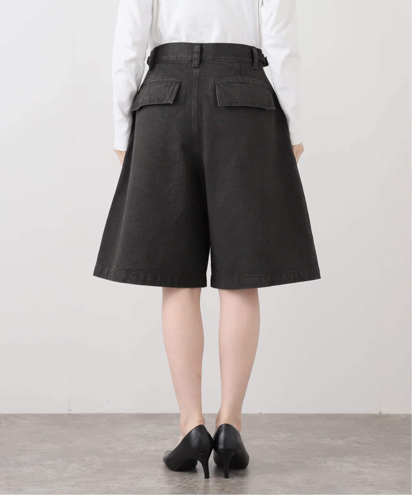 IENA LA BOUCLE リネン ヘリンボンカーゴショーツ ハーフパンツ IENA