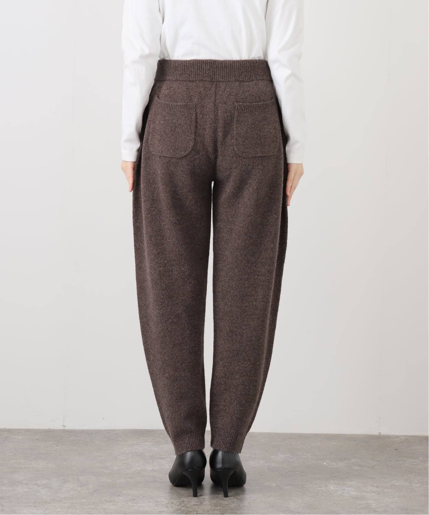 IENA LA BOUCLE アルパカラメMIXニットパンツ（その他パンツ）｜IENA