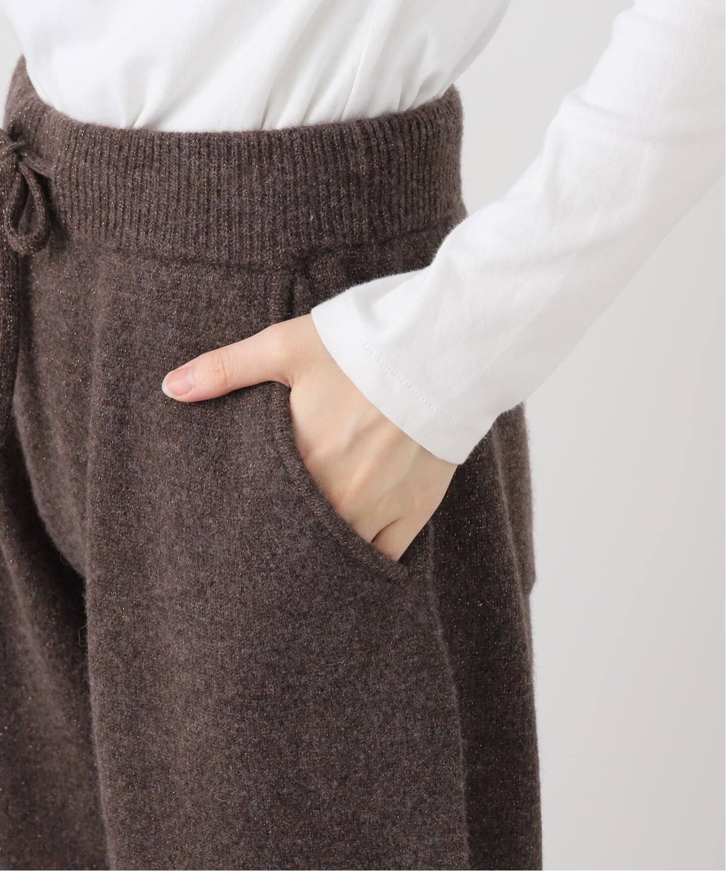 イエナ  ニット  パンツセット IENA LA BOUCLE アルパカラメMIXニットパンツ（その他パンツ）｜IENA
