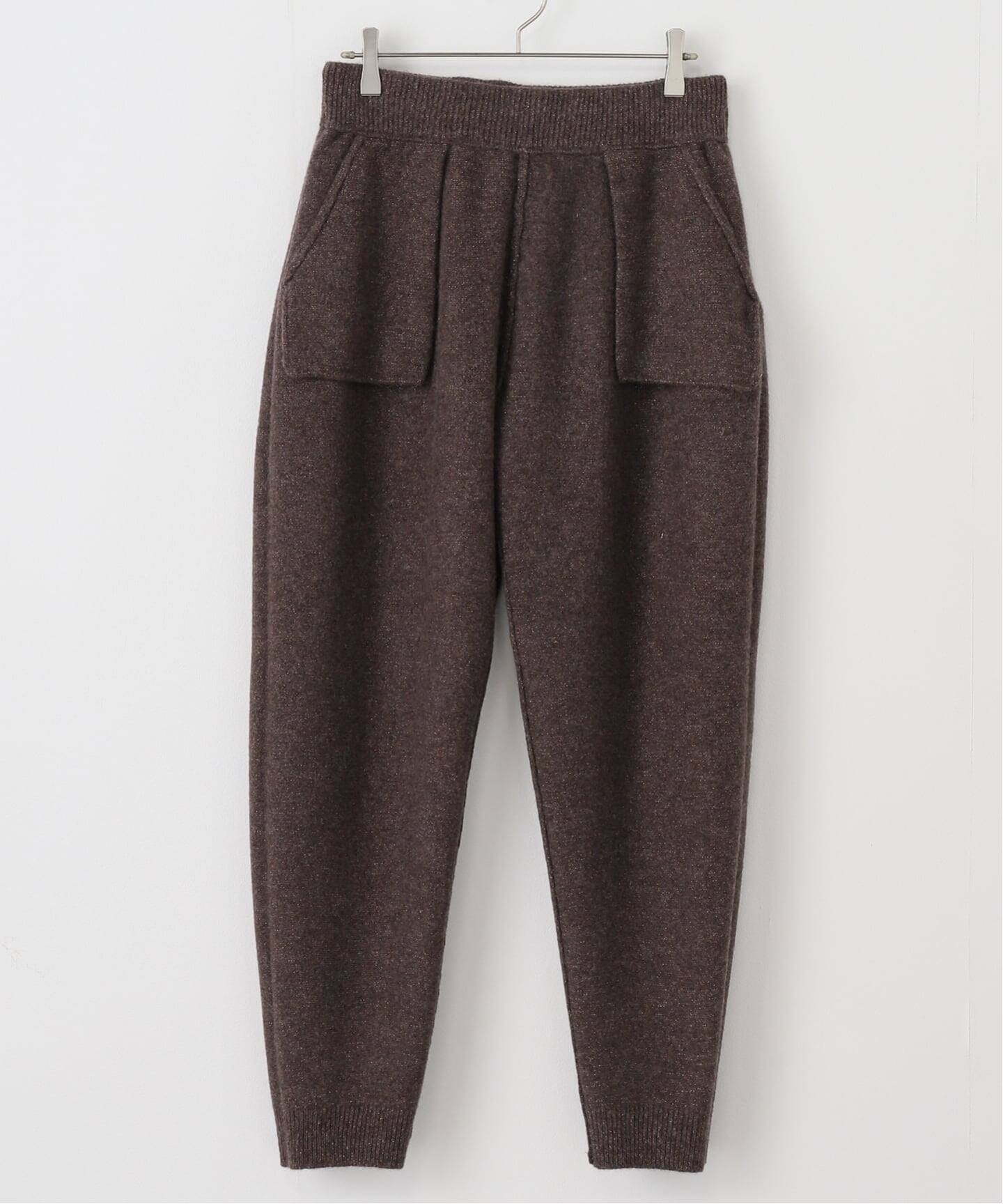 イエナ  ニット  パンツセット IENA LA BOUCLE アルパカラメMIXニットパンツ（その他パンツ）｜IENA