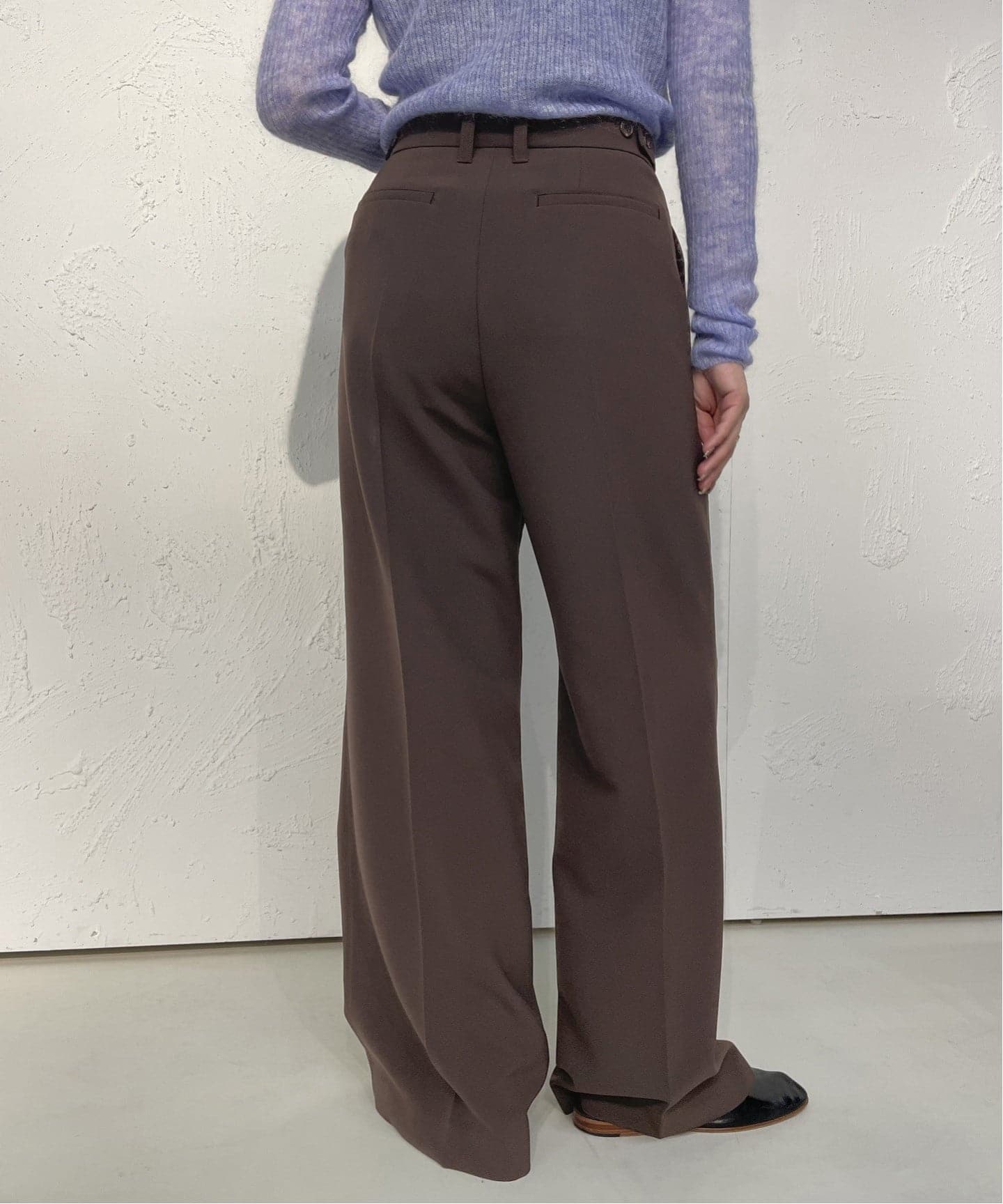 IENA LA BOUCLE ソフトダブルクロススラックス（スラックス）｜IENA