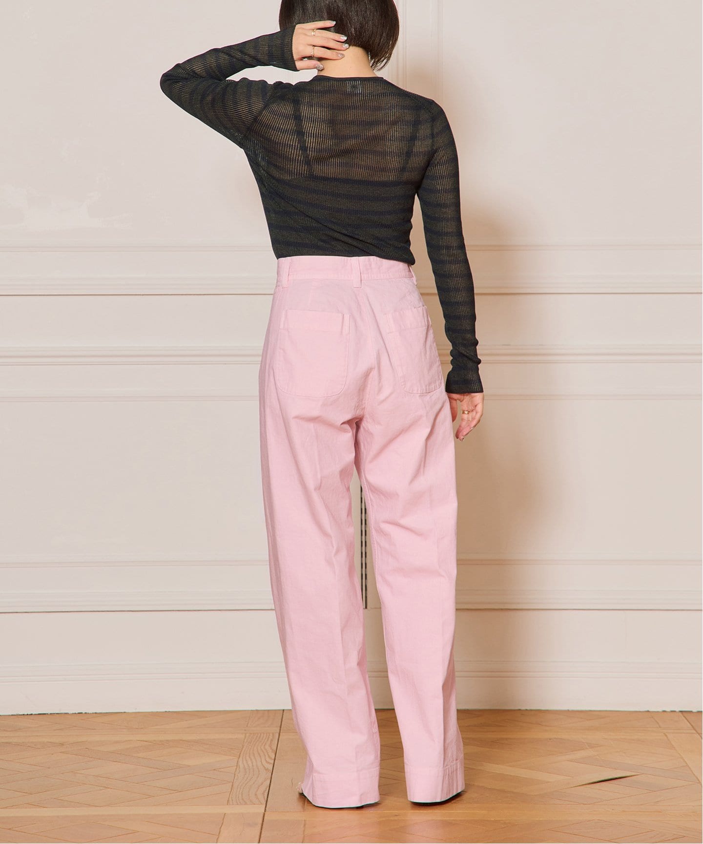 IENA LA BOUCLE コットンキャンバスタイトフレアパンツ（その他