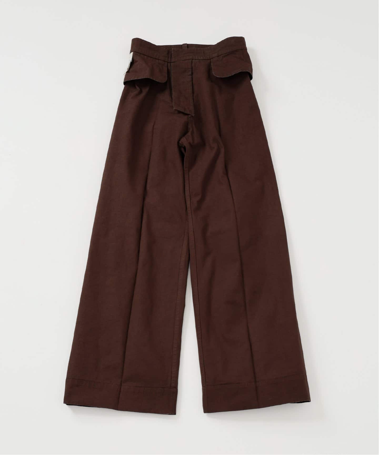 IENA LA BOUCLE コットンキャンバスタイトフレアパンツ（その他パンツ