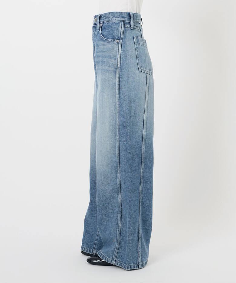IENA LA BOUCLE ソフトデニムシルエットパンツ（デニムパンツ 