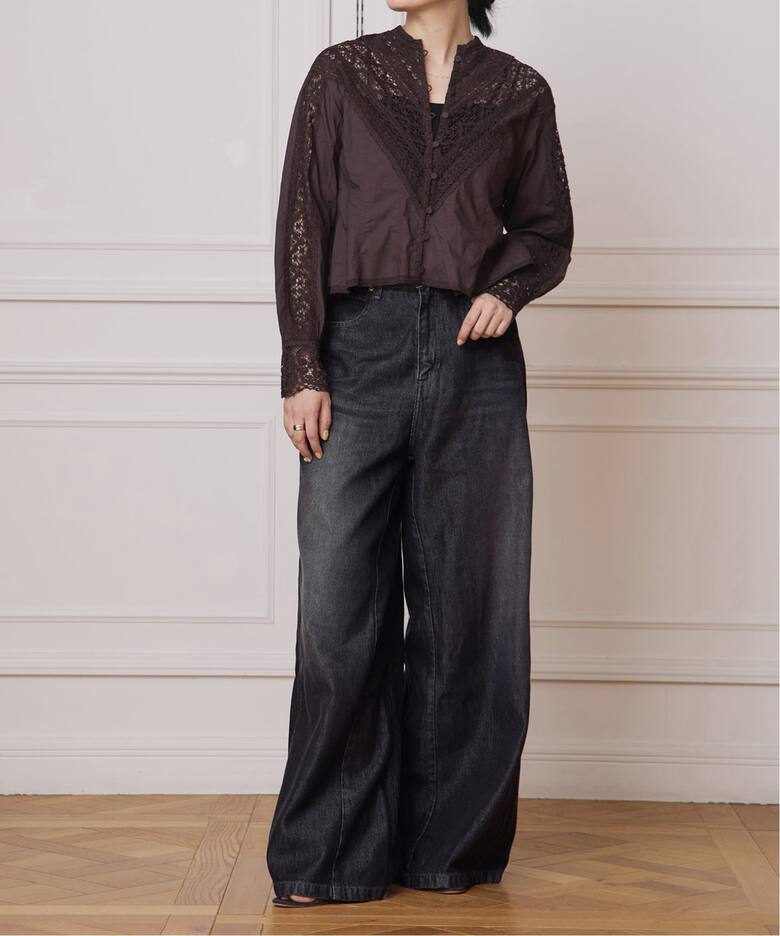 《追加》IENA LA BOUCLE ソフトデニムシルエットパンツ2  詳細画像2