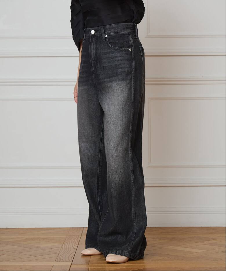 《追加》IENA LA BOUCLE ソフトデニムシルエットパンツ2  詳細画像6