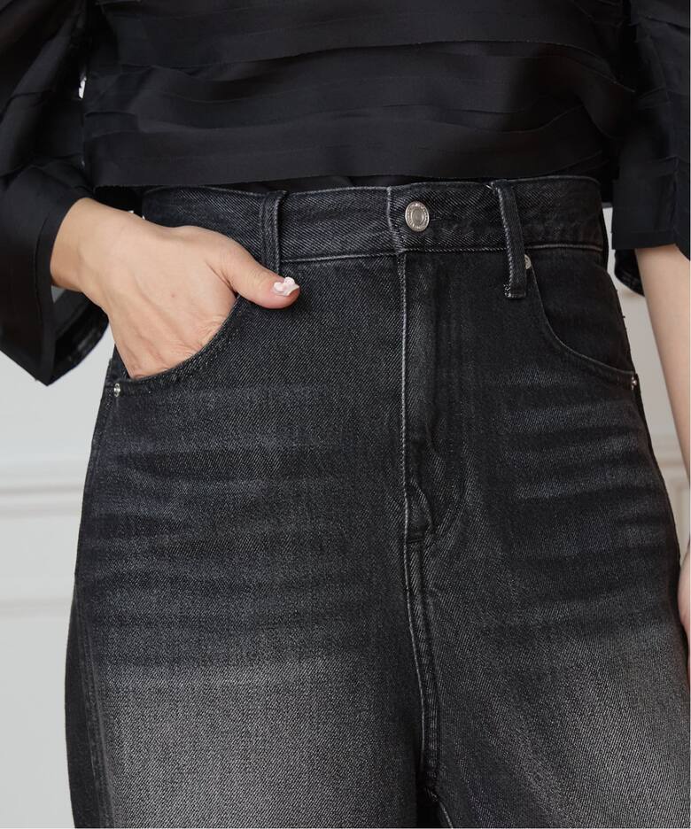 《追加》IENA LA BOUCLE ソフトデニムシルエットパンツ2  詳細画像10