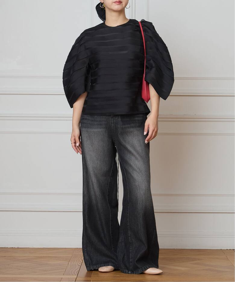 《追加》IENA LA BOUCLE ソフトデニムシルエットパンツ2  詳細画像12