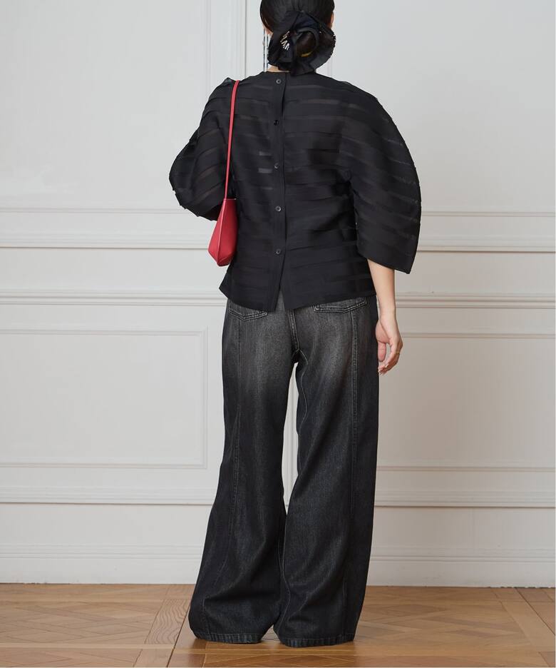 《追加》IENA LA BOUCLE ソフトデニムシルエットパンツ2  詳細画像14