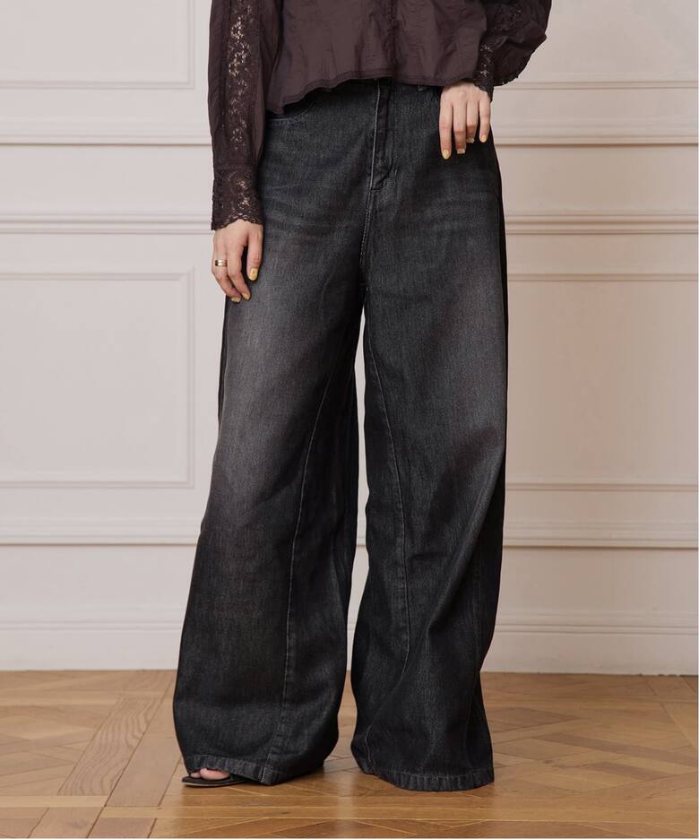 《追加》IENA LA BOUCLE ソフトデニムシルエットパンツ2  詳細画像16