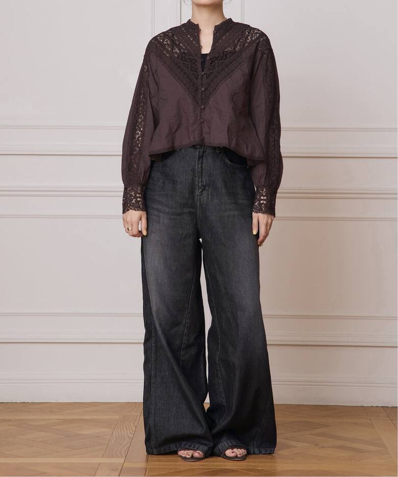 《追加》IENA LA BOUCLE ソフトデニムシルエットパンツ2  詳細画像19