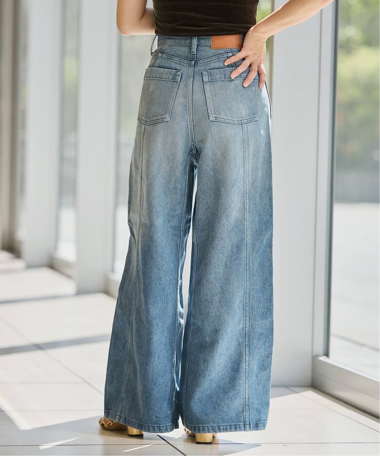 《追加》IENA LA BOUCLE ソフトデニムシルエットパンツ2  詳細画像30