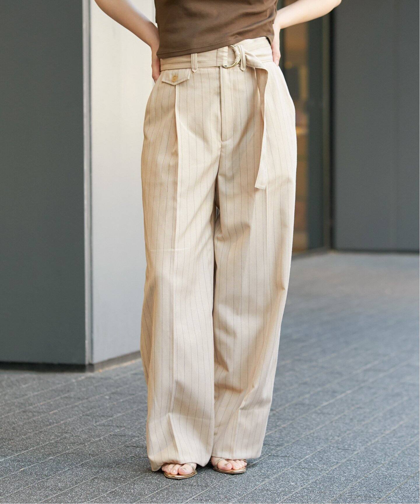 IENA LA BOUCLE 　LINTON ツイードパンツ IENA LA BOUCLE LINTON ツイードパンツ