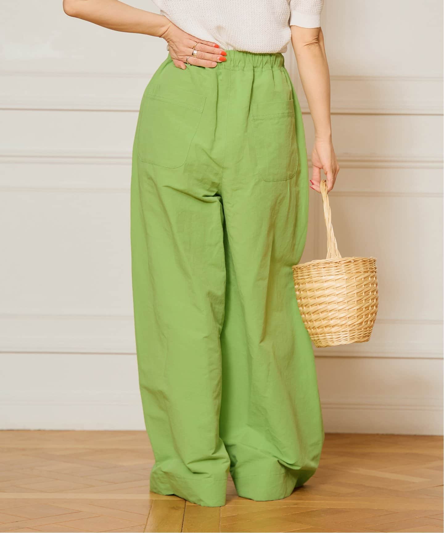 イエナ IENA パンツ ワイド リネン混 36 ベージュ 18SS IENA コットンワイドパンツ マスタード 36 イエナ IENA パンツ ワイド