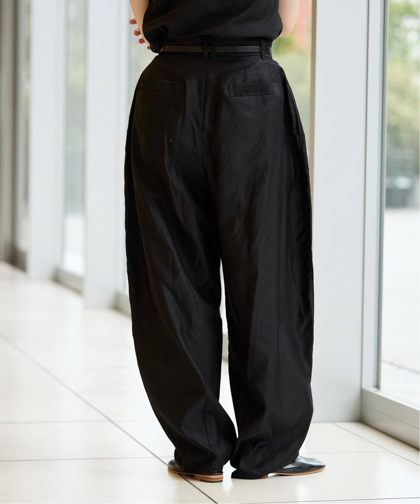 ツイルタックスリムストレートスラックス イエナ IENA 24SS endo clear  