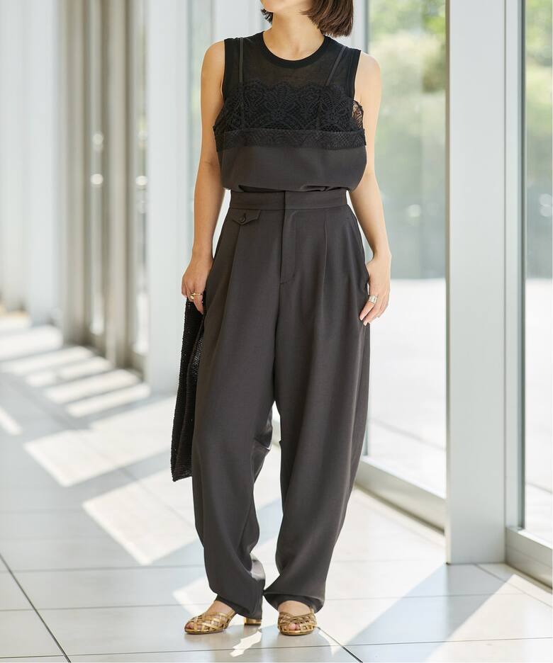 IENA LA BOUCLE カーブボリュームパンツ（スラックス）｜IENA（イエナ  