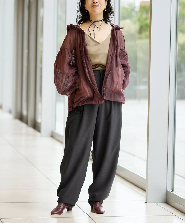 IENA LA BOUCLE カーブボリュームパンツ（スラックス）｜IENA（イエナ  