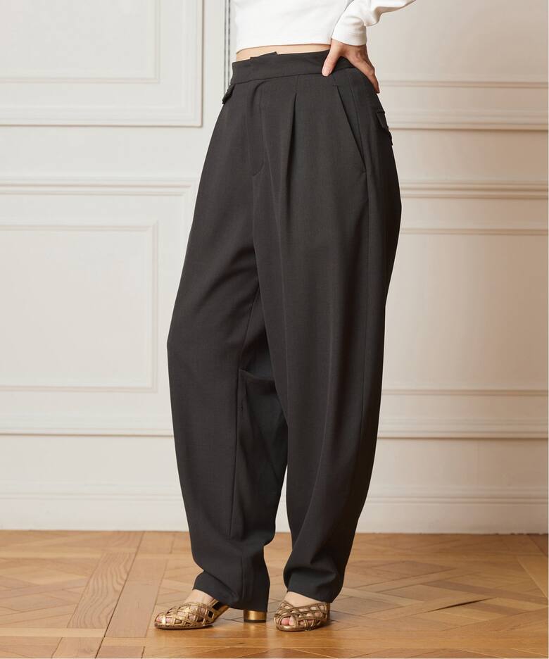 IENA LA BOUCLE カーブボリュームパンツ（スラックス）｜IENA（イエナ  