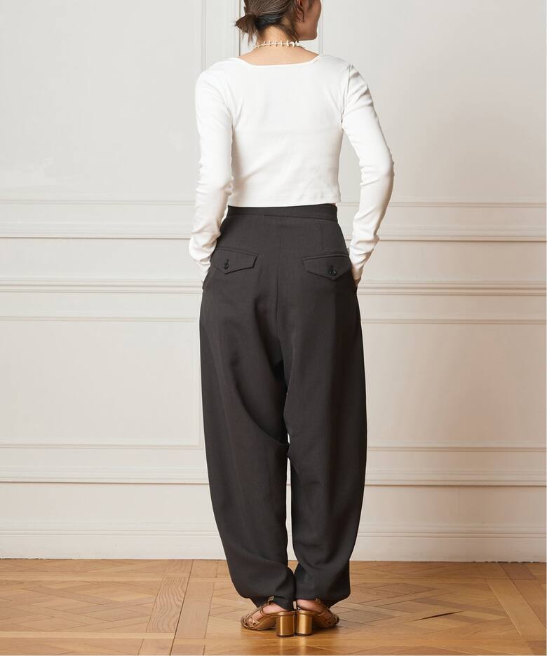 IENA LA BOUCLE カーブボリュームパンツ（スラックス）｜IENA（イエナ  