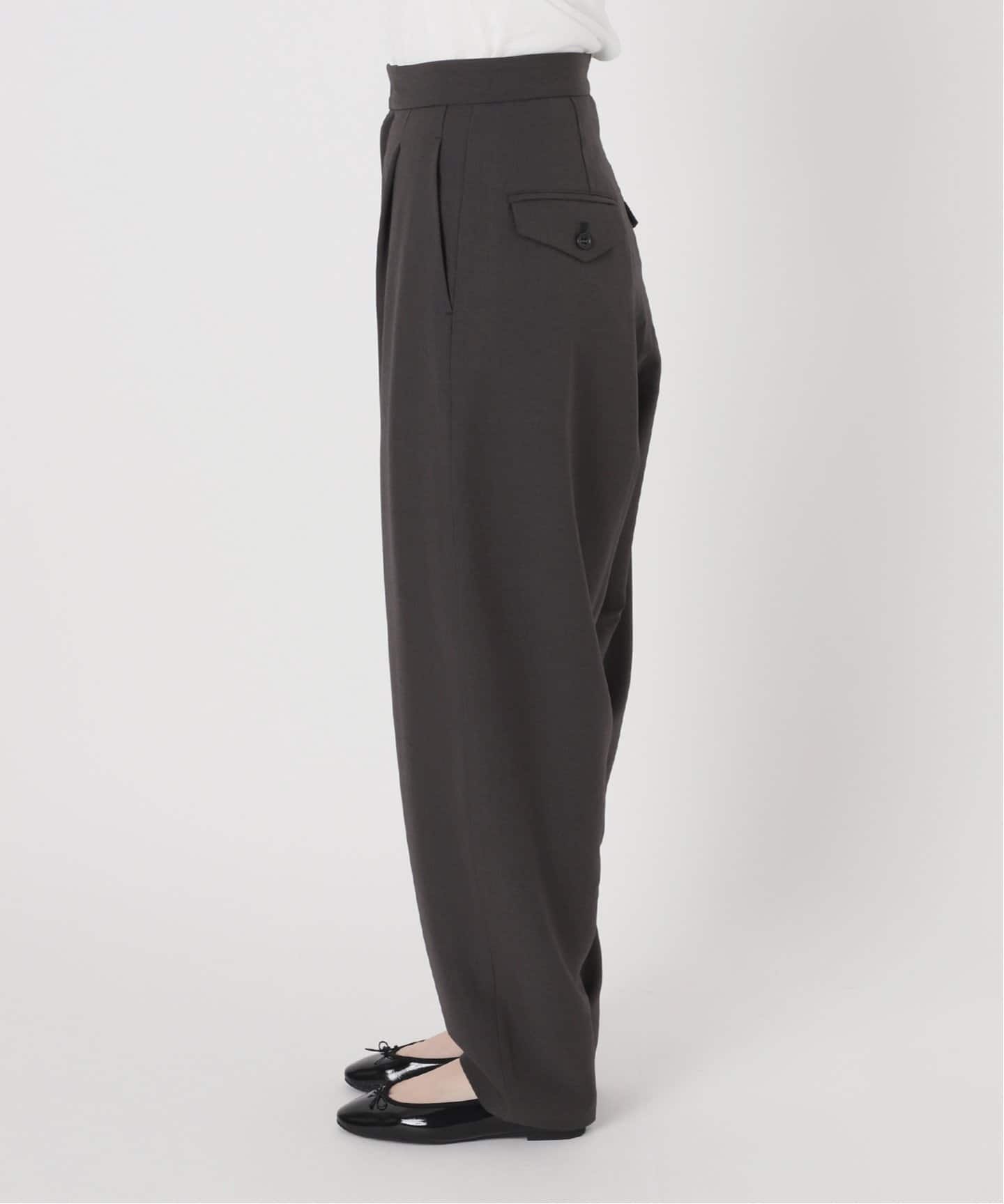 IENA LA BOUCLE カーブボリュームパンツ（スラックス）｜IENA