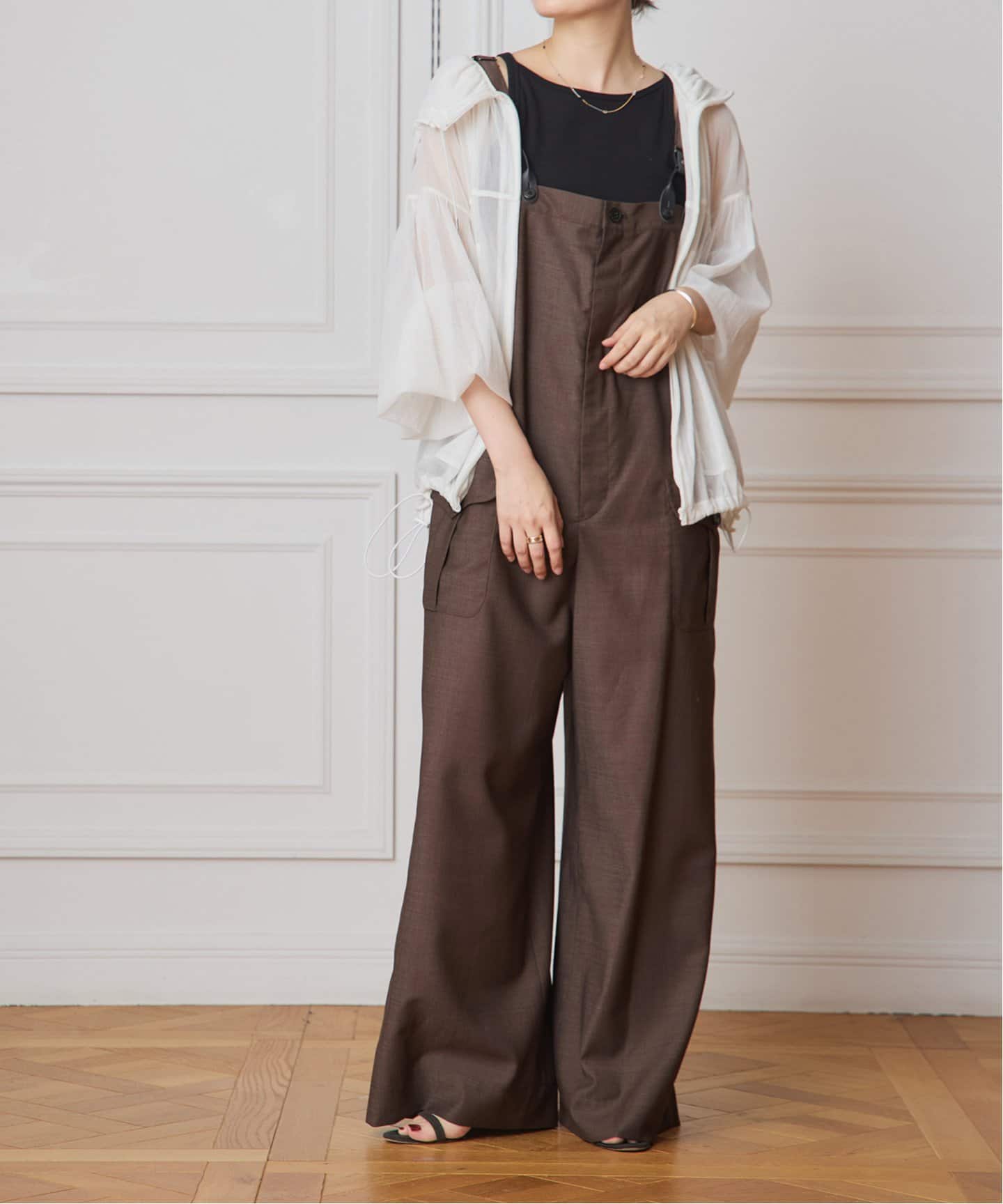 IENA LA BOUCLE ウーステッドオーバーオール（サロペット