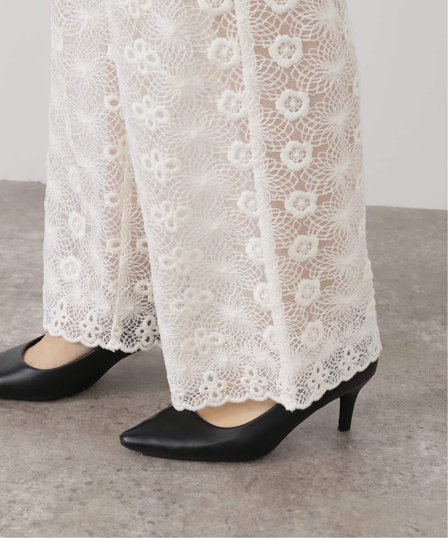 IENA LA BOUCLE フラワーレースパンツ（その他パンツ）｜IENA