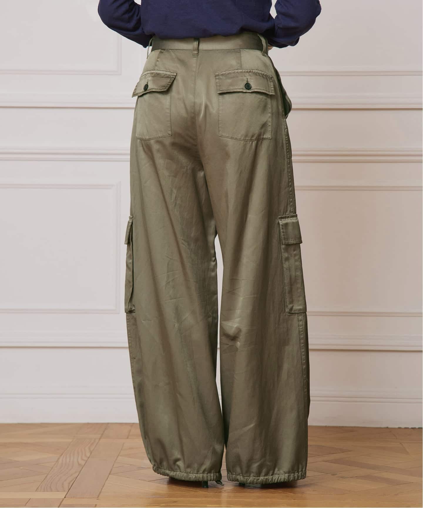 IENA LA BOUCLE コットンレーヨンカーゴパンツ（カーゴパンツ
