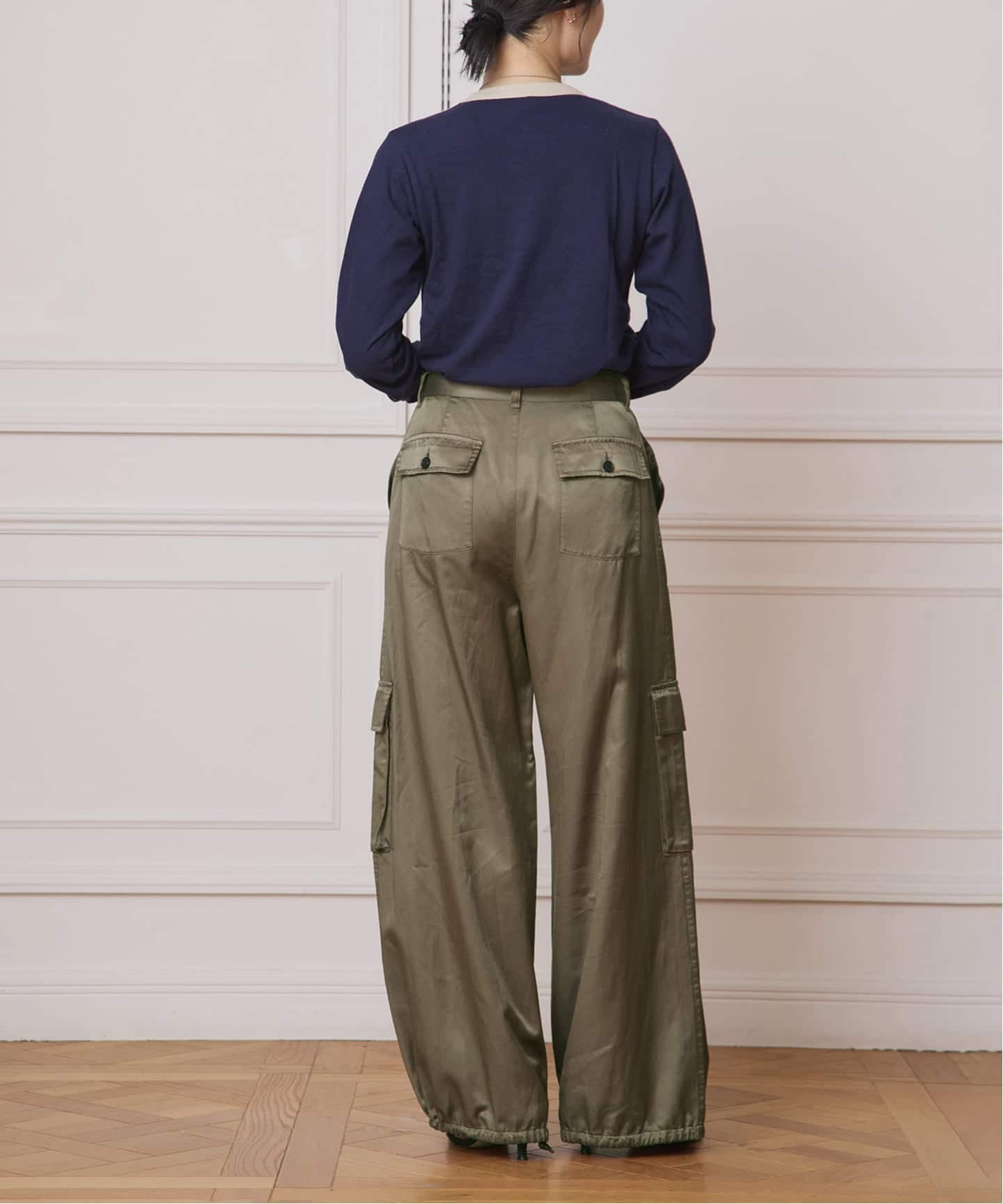 IENA LA BOUCLE コットンレーヨンカーゴパンツ（カーゴパンツ