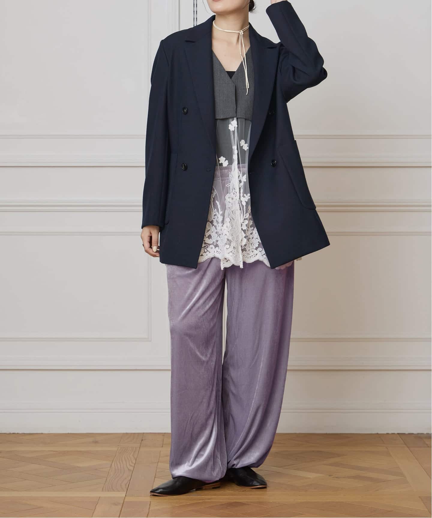 イエナラブークル　トリアセベロアイージーパンツ IENA LA BOUCLE トリアセベロアイージーパンツ（その他パンツ）｜IENA