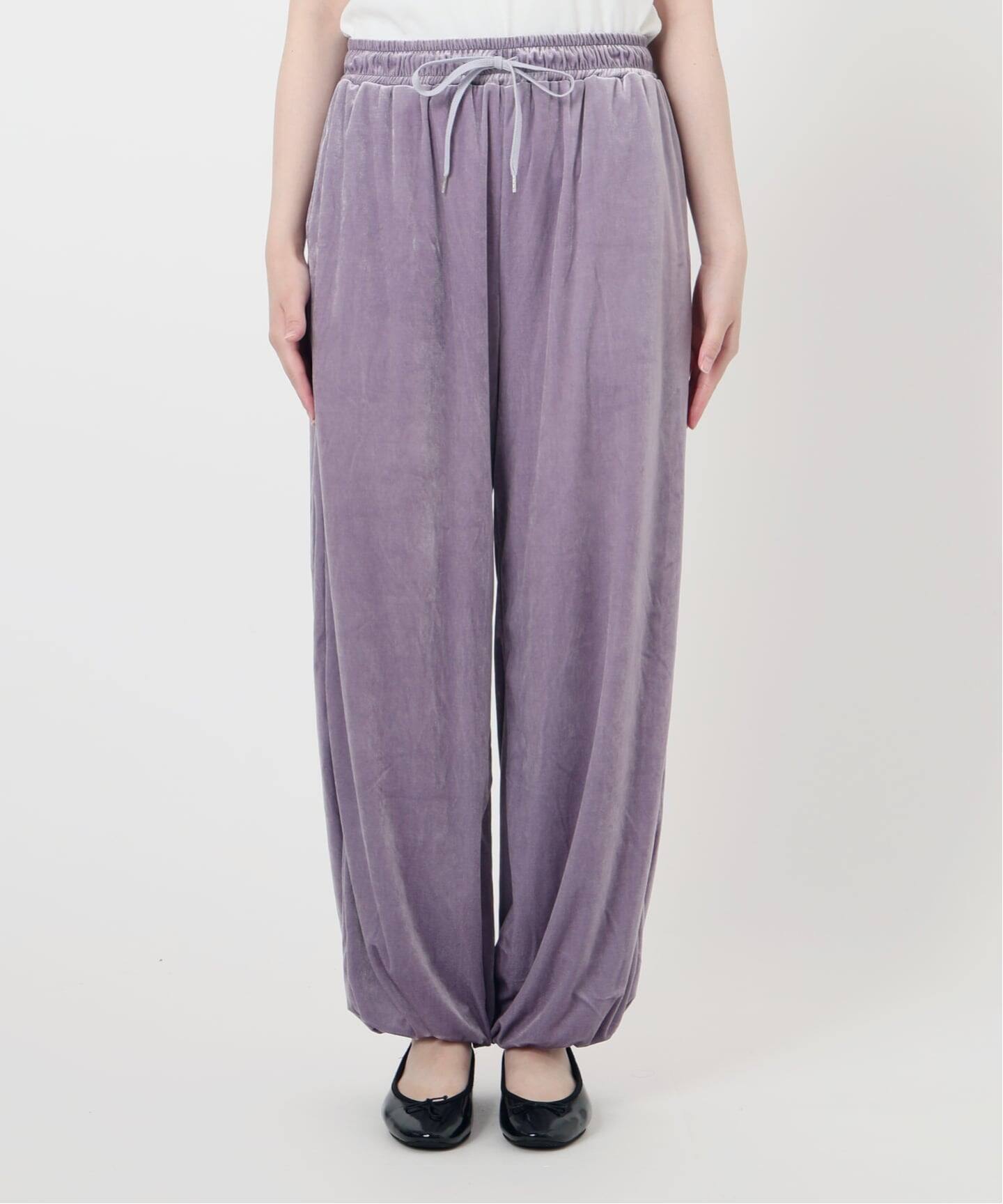 IENA LA BOUCLE トリアセベロアイージーパンツ（その他パンツ）｜IENA