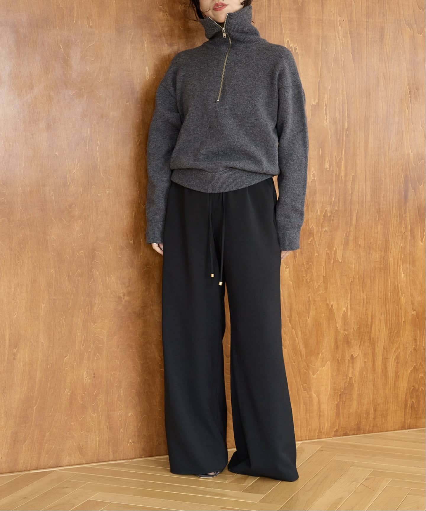完売商品　IENA LA BOUCLE 麻シーチングイージーパンツ34 完売商品 IENA LA BOUCLE 麻シーチングイージーパンツ34
