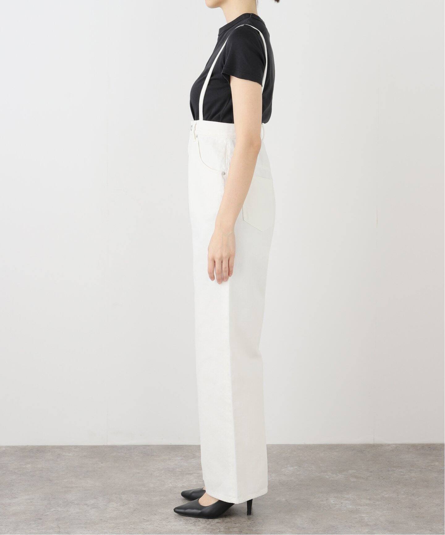 IENA LA BOUCLE ハイウエストホワイトデニムパンツ（デニムパンツ