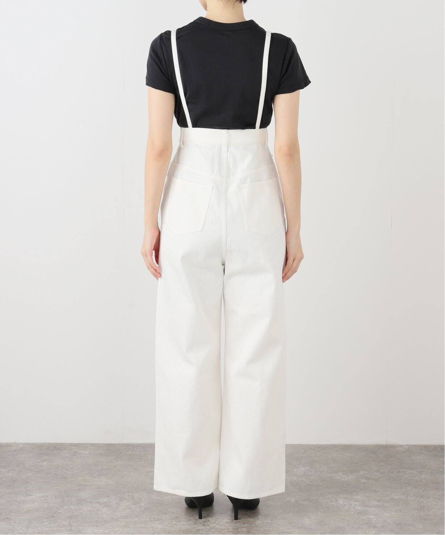 IENA LA BOUCLE ハイウエストホワイトデニムパンツ（デニムパンツ