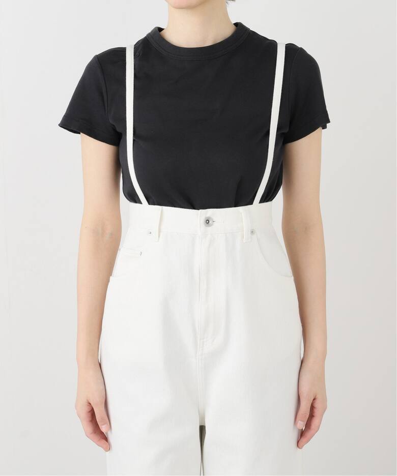 IENA LA BOUCLE ハイウエストホワイトデニムパンツ（デニムパンツ 