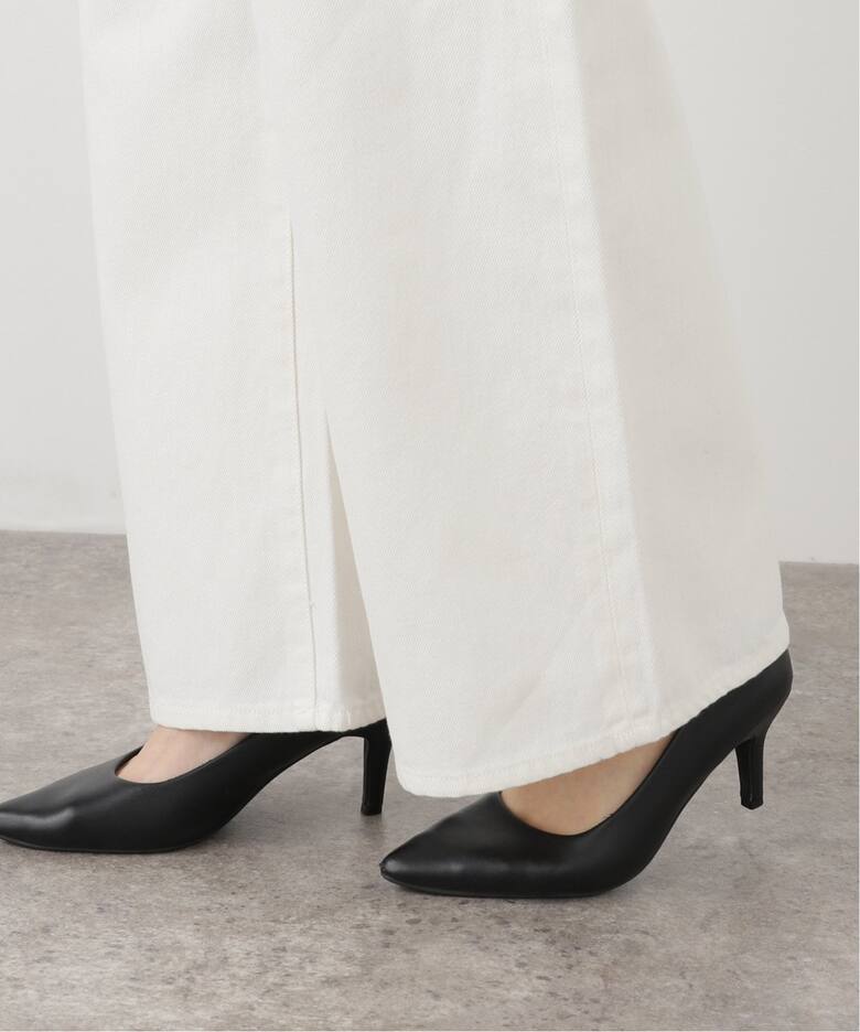 IENA LA BOUCLE ハイウエストホワイトデニムパンツ（デニムパンツ 