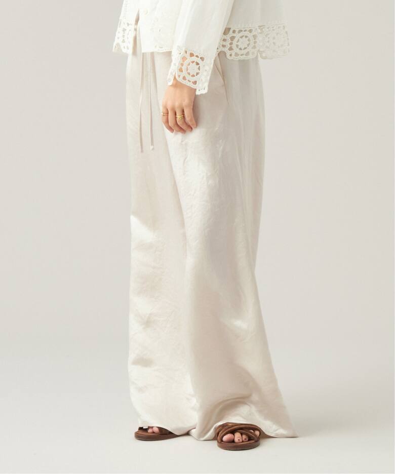 IENA LA BOUCLE サテンイージーパンツ（その他パンツ）｜IENA（イエナ  