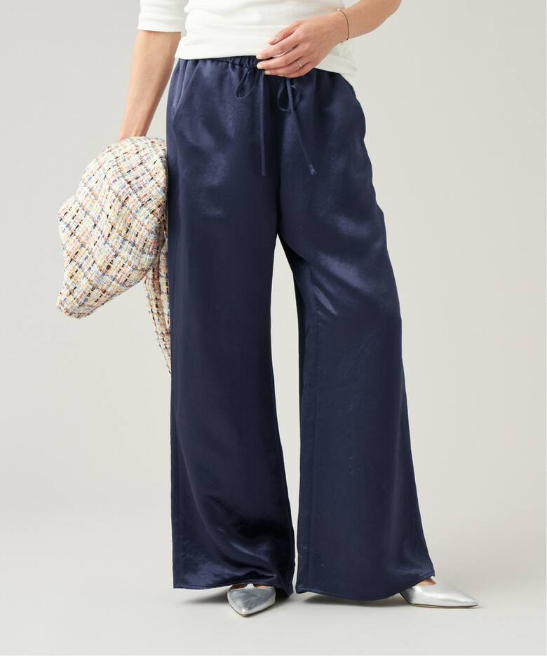 IENA LA BOUCLE サテンイージーパンツ（その他パンツ）｜IENA（イエナ  