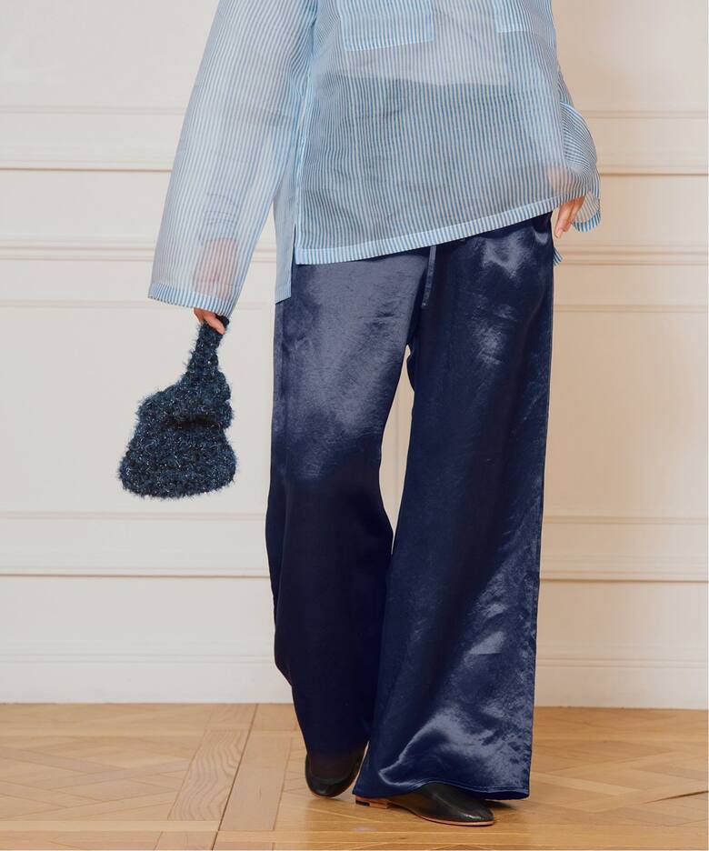 IENA LA BOUCLE サテンイージーパンツ（その他パンツ）｜IENA（イエナ  