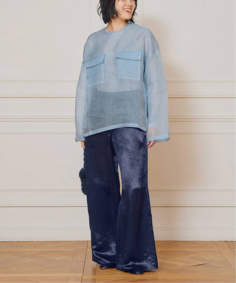 IENA LA BOUCLE サテンイージーパンツ（その他パンツ）｜IENA（イエナ  