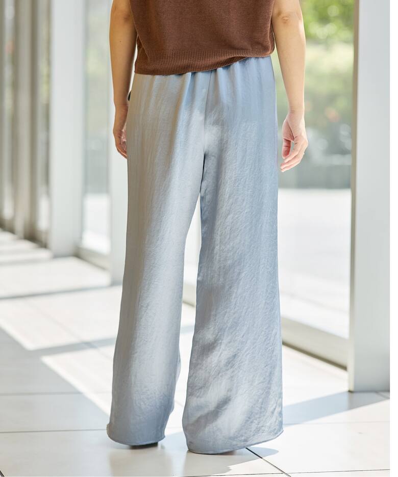 IENA LA BOUCLE サテンイージーパンツ（その他パンツ）｜IENA（イエナ  