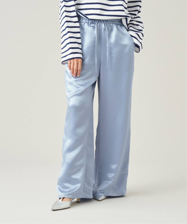 IENA LA BOUCLE サテンイージーパンツ（その他パンツ）｜IENA（イエナ  