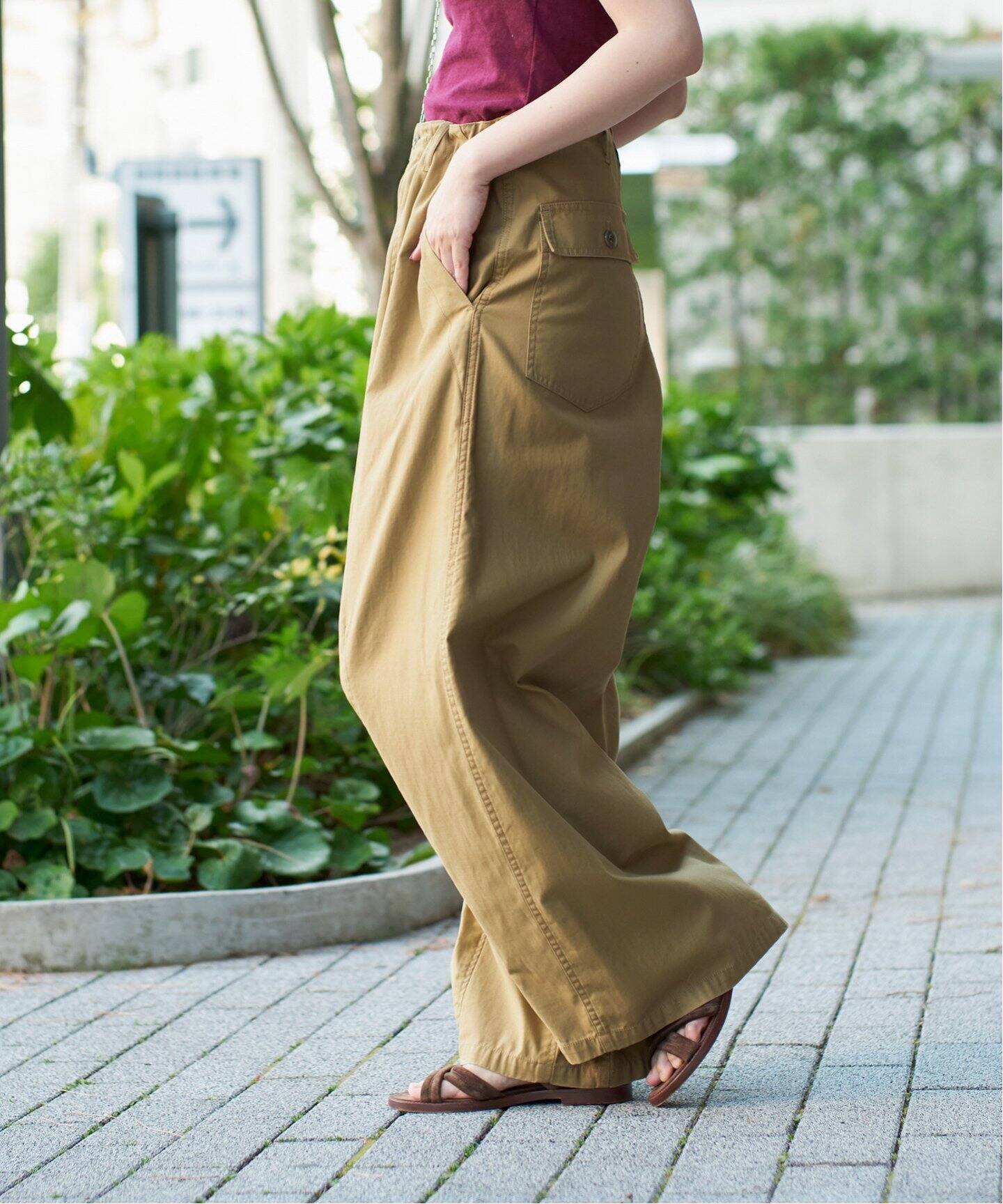 【最終価格】IENA LA BOUCLE バックサテンカーゴパンツ IENA LA BOUCLE スラブバックサテンパンツ2（その他パンツ
