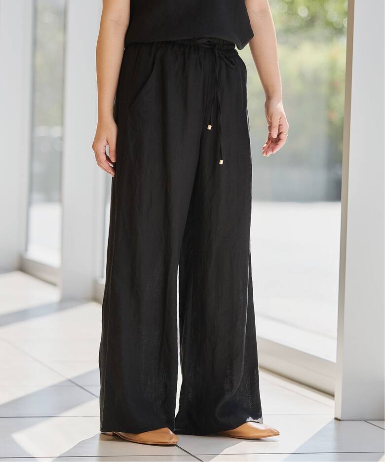 IENA LA BOUCLE リネンブロードイージーパンツ（その他パンツ）｜IENA  