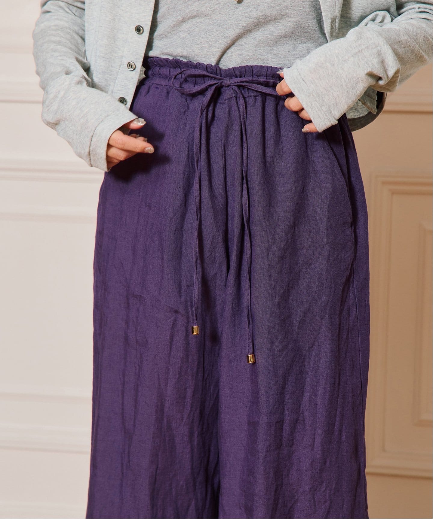 IENA LA BOUCLE リネンブロードイージーパンツ（その他パンツ）｜IENA