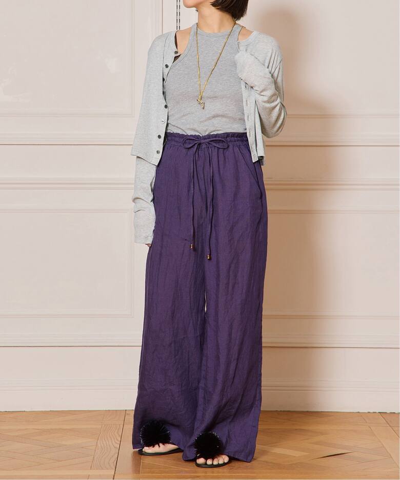 IENA LA BOUCLE リネンブロードイージーパンツ（その他パンツ）｜IENA  