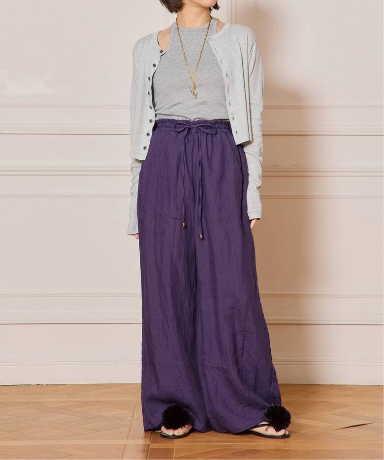 IENA LA BOUCLE リネンブロードイージーパンツ（その他パンツ）｜IENA  