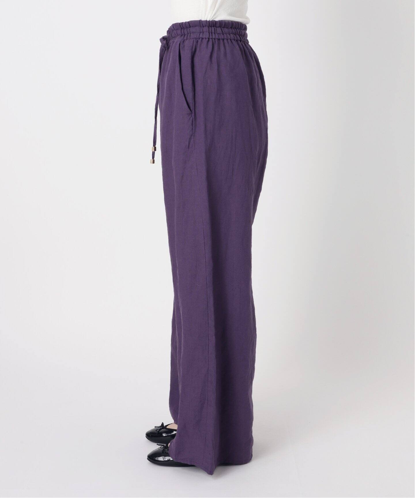 IENA LA BOUCLE リネンブロードイージーパンツ（その他パンツ