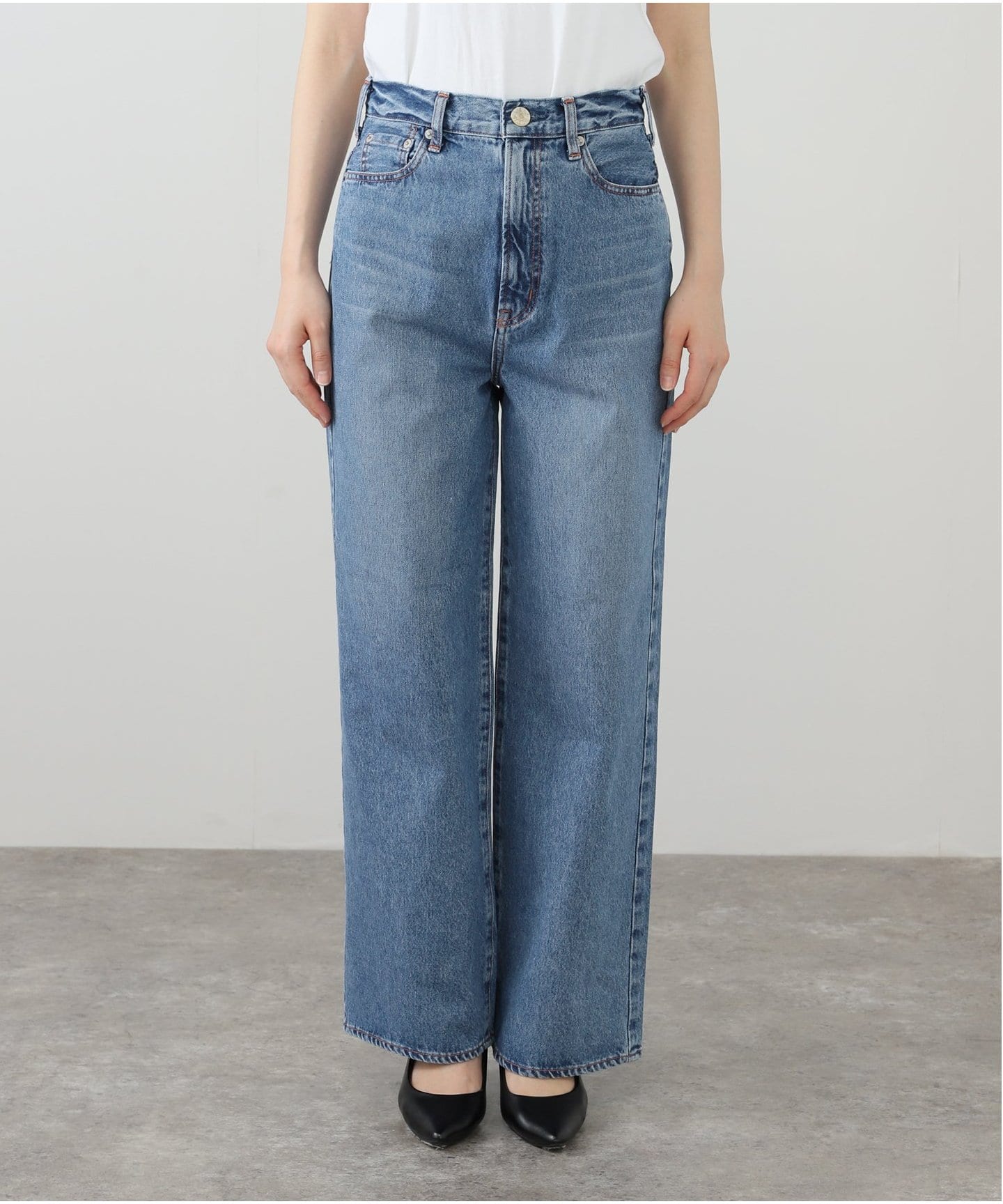 極美品 26 LUNA ニードバイヘリテージ IENA 別注 デニム パンツ NEEDBY heritage/ニードバイヘリテージ】LUNA 80s MD BLUE