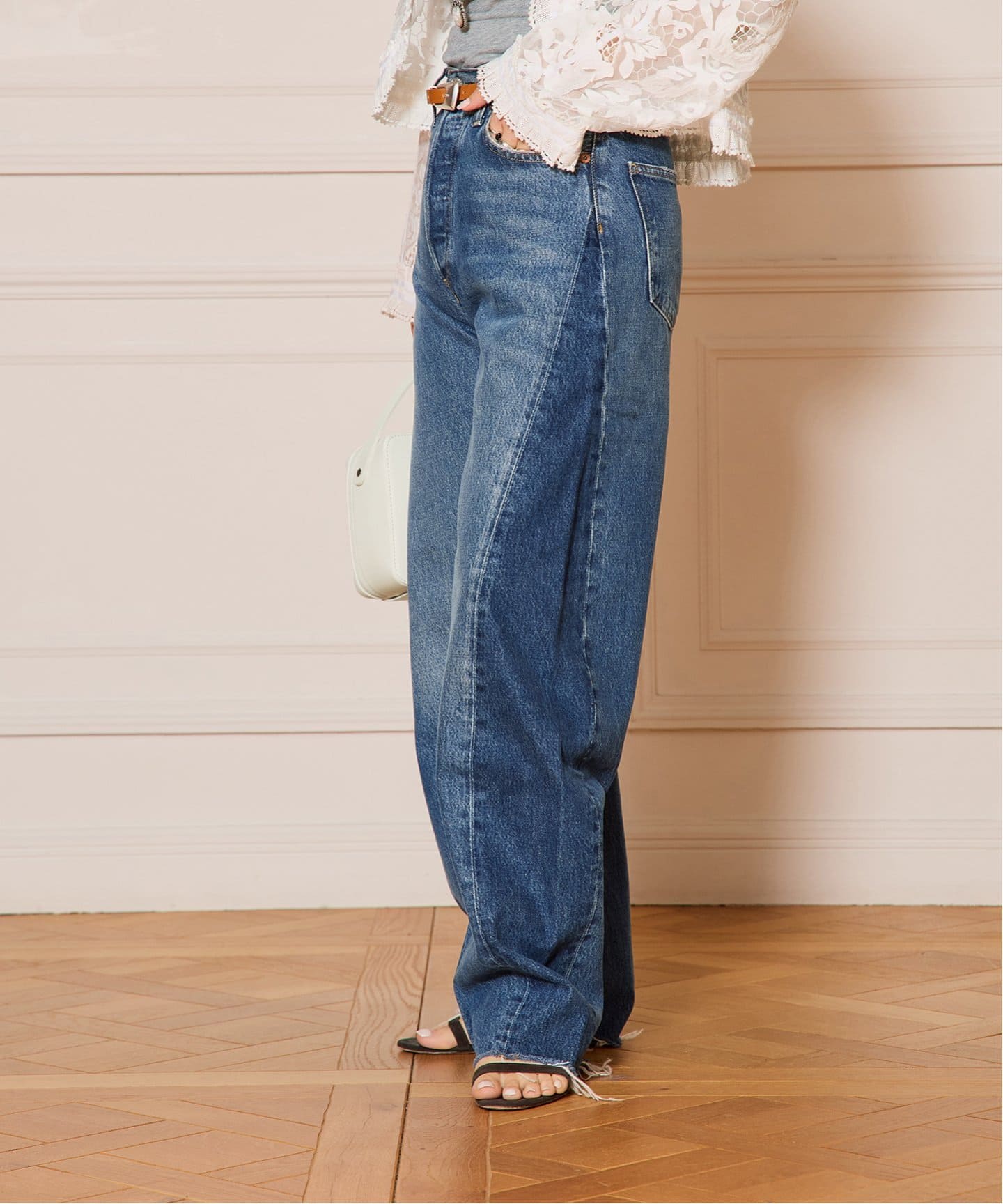 デニム・ジーパン AGOLDE Woman Jeans Denim A90391535 SPLIT A9039-
